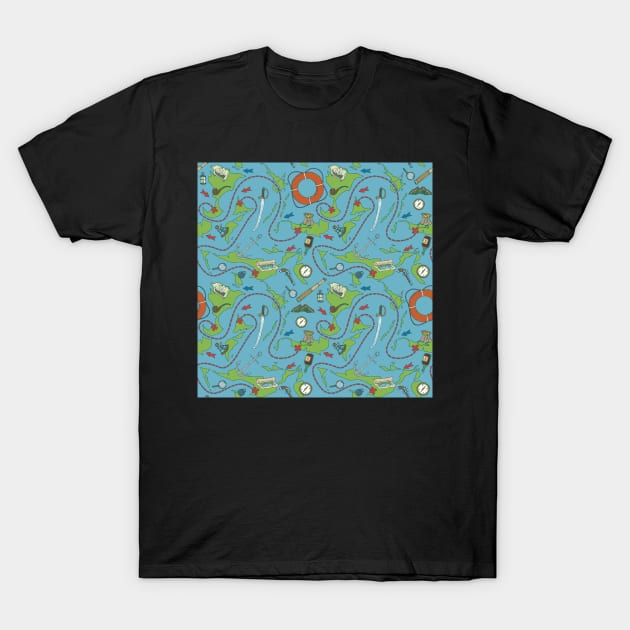 Treasure Map T-Shirt by deepfuze